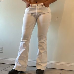 White Anne Klein Flare Jeans